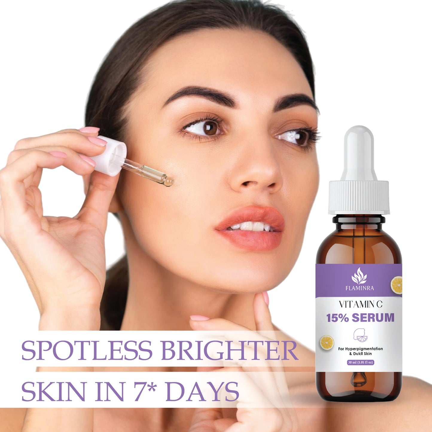 15% Vitamin C Face Serum with Hyaluronic Acid & Vitamin E | Brightening, Anti-Aging & Dark Spot Reduction | Skin Hydration & Even Tone Serum for Men & Women